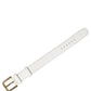 Dolce & Gabbana White Embossed Leather Gold Buckle Belt Strap Bracelet