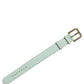 Dolce & Gabbana Green Textured Leather Gold Buckle Belt Strap Bracelet