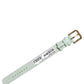Dolce & Gabbana Green Textured Leather Gold Buckle Belt Strap Bracelet
