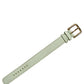 Dolce & Gabbana Green Embossed Leather Gold Buckle Belt Strap Bracelet