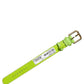 Dolce & Gabbana Green Textured Leather Gold Buckle Belt Strap Bracelet