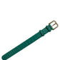 Dolce & Gabbana Green Embossed Leather Gold Buckle Belt Strap Bracelet