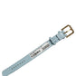 Dolce & Gabbana Blue Embossed Leather Gold Buckle Belt Strap Bracelet