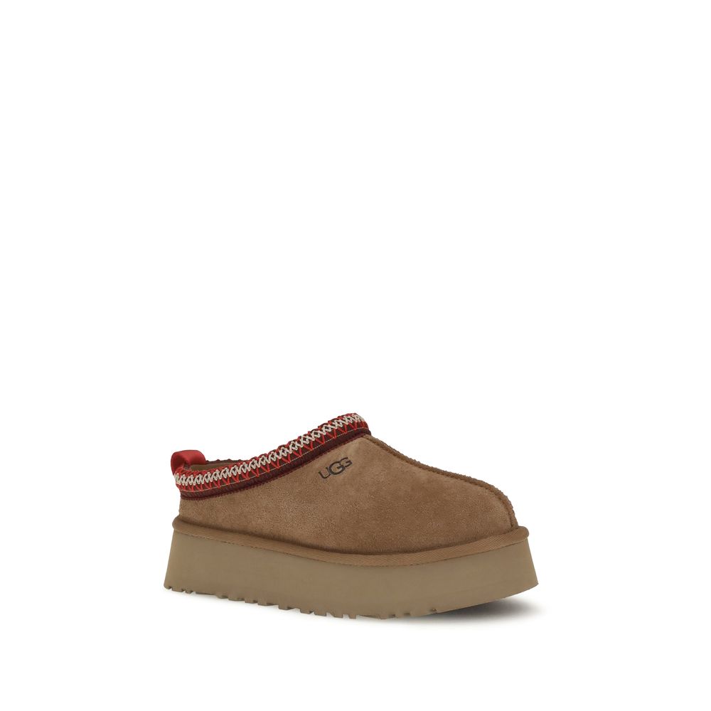 UGG Brown Suede Leather Mules