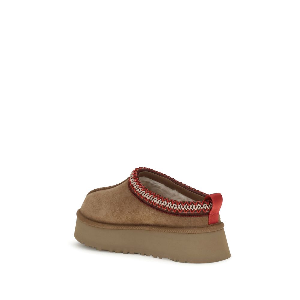UGG Brown Suede Leather Mules