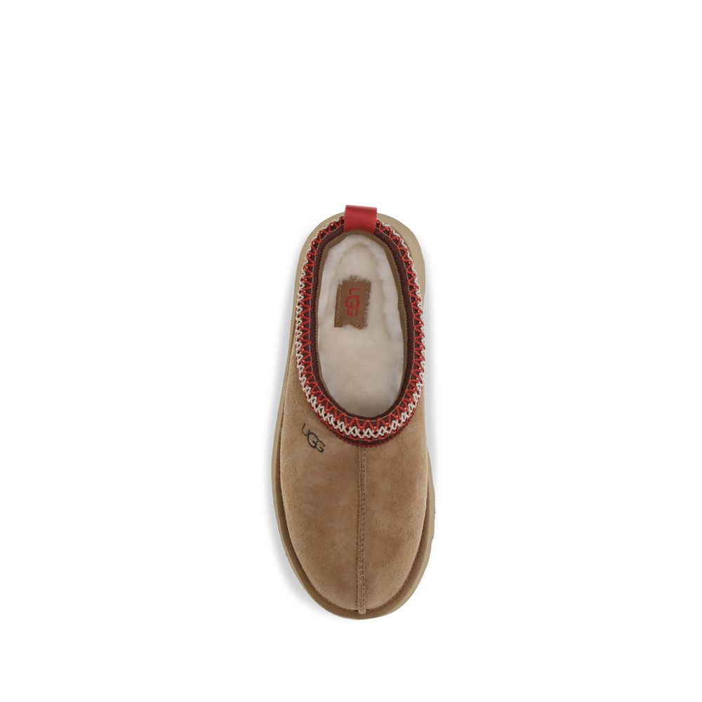UGG Brown Suede Leather Mules