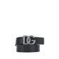 Dolce & Gabbana Black Calf Leather Bos Taurus Regular Belt