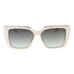 Guess White Plastic Sunglasses