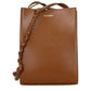 Jil Sander Brown Leather Crossbody Bag