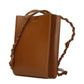 Jil Sander Brown Leather Crossbody Bag
