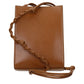 Jil Sander Brown Leather Crossbody Bag