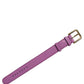 Dolce & Gabbana Purple Textured Leather Gold Buckle Belt Strap Bracelet