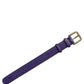 Dolce & Gabbana Violet Textured Leather Gold Buckle Belt Strap Bracelet