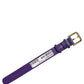 Dolce & Gabbana Violet Textured Leather Gold Buckle Belt Strap Bracelet