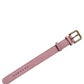 Dolce & Gabbana Pink Embossed Leather Gold Buckle Belt Strap Bracelet