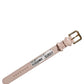 Dolce & Gabbana Pink Embossed Leather Gold Buckle Belt Strap Bracelet