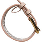 Dolce & Gabbana Pink Embossed Leather Gold Buckle Belt Strap Bracelet