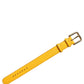Dolce & Gabbana Yellow Textured Leather Gold Buckle Belt Strap Bracelet