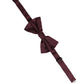 Dolce & Gabbana Men Maroon 100% Silk Adjustable Neck Papillon Bow Tie