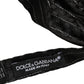 Dolce & Gabbana Men Black Pinstripe Silk Adjustable Neck Papillon Bow Tie