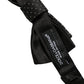 Dolce & Gabbana Men Black DG Polka Dot Adjustable Neck Papillon Bow Tie