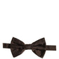 Dolce & Gabbana Men Brown 100% Silk Adjustable Neck Papillon Bow Tie