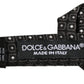 Dolce & Gabbana Men Black Polka Dot Silk Adjustable Neck Papillon Bow Tie