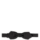 Dolce & Gabbana Men Black 100% Silk Adjustable Neck Papillon Bow Tie