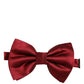 Dolce & Gabbana Men Red 100% Silk Adjustable Neck Papillon Bow Tie