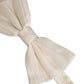 Dolce & Gabbana Men White 100% Silk Adjustable Neck Papillon Bow Tie