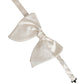 Dolce & Gabbana Men White 100% Silk Adjustable Neck Papillon Bow Tie
