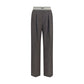 Versace Gray Wool Oves Aries Pants