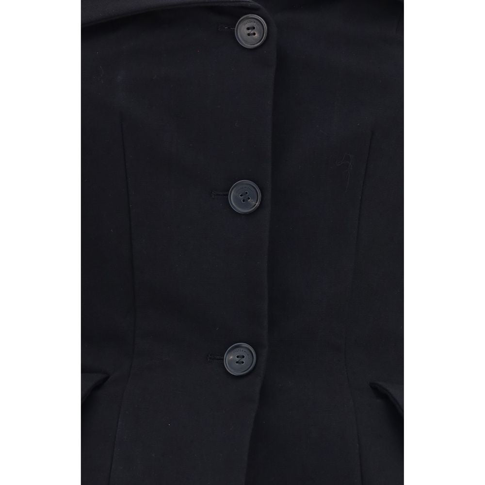 Magda Butrym Black Silk Blouse