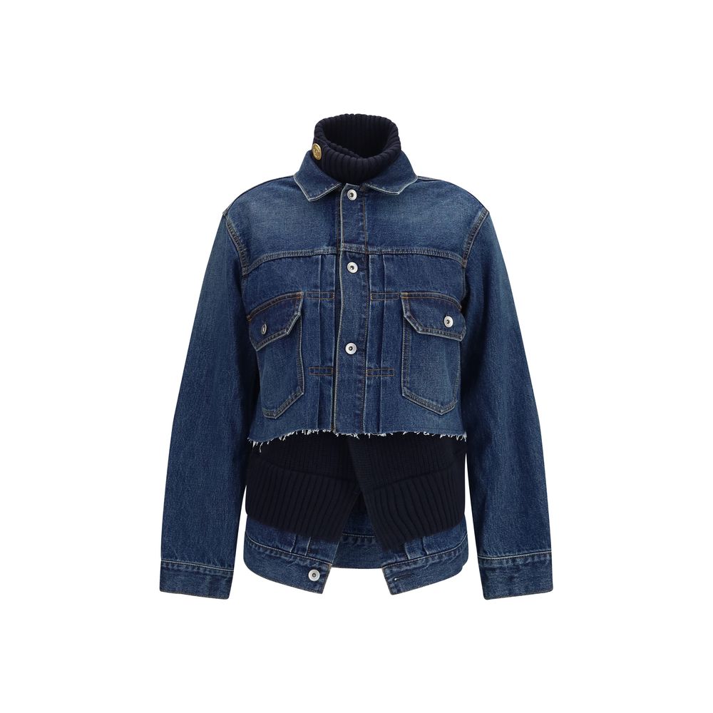 Sacai Blue Cotton Denim Jacket