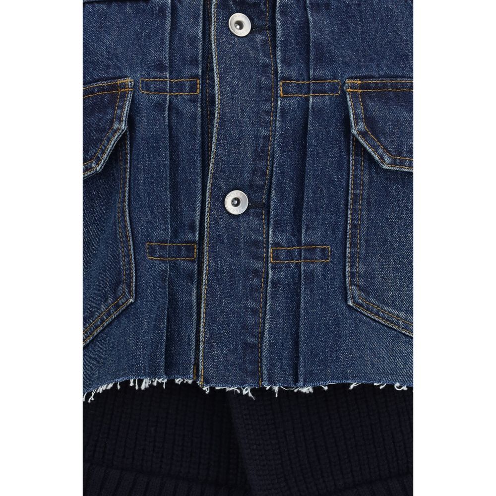 Sacai Blue Cotton Denim Jacket