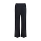 Khaite Black Polyester Casual Pants
