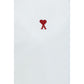 Ami Paris White Cotton Dress Shirt