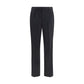 PT Torino Black Wool Oves Aries Casual Pants