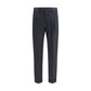 PT Torino Gray Wool Oves Aries Casual Pants