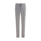 PT Torino Gray Wool Oves Aries Casual Pants
