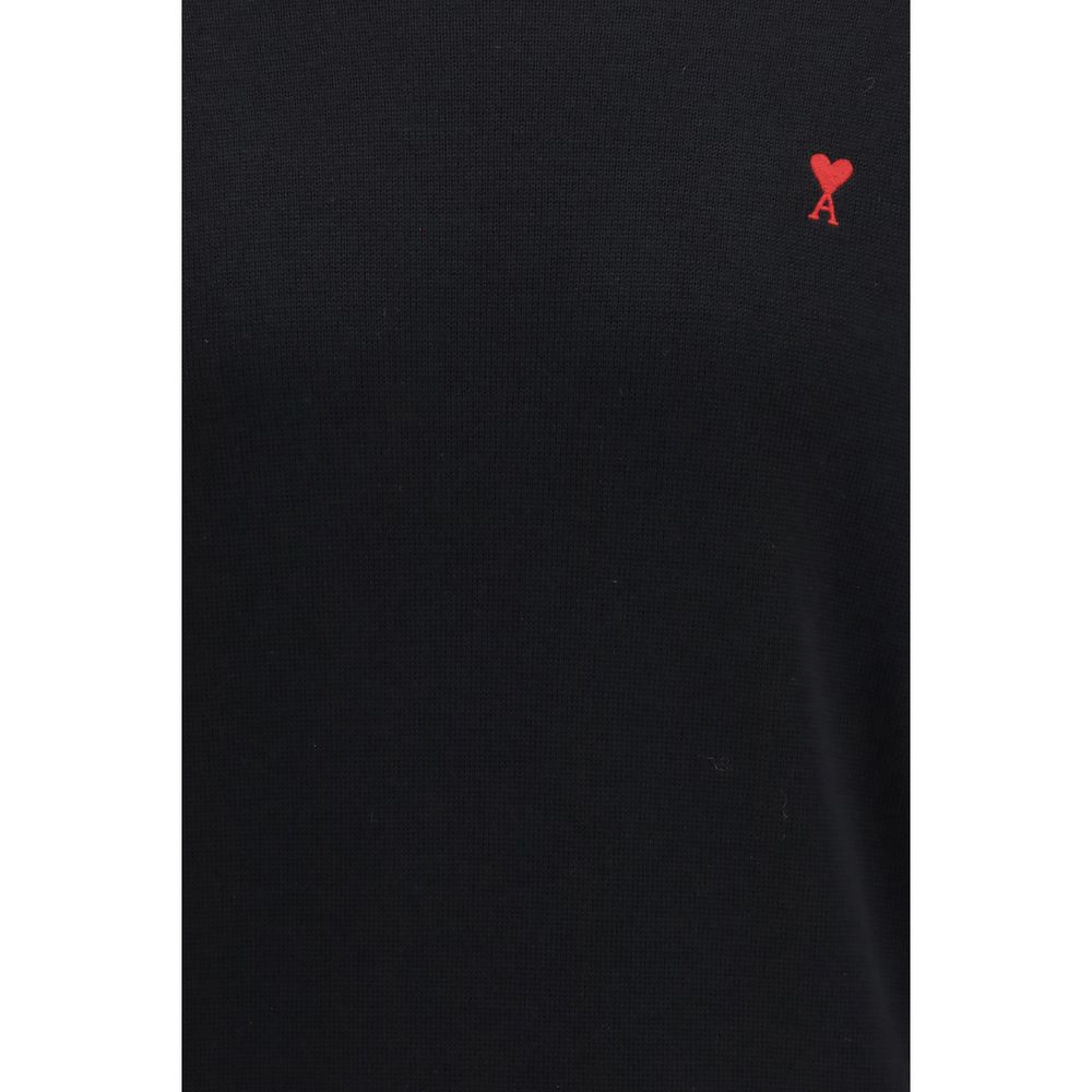 Ami Paris Black Wool Oves Aries Sweatshirt