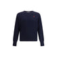 Ami Paris Blue Cotton Sweatshirt