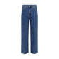 Darkpark Blue Cotton Relaxed Fit Jeans
