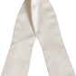 Dolce & Gabbana Men White 100% Silk Adjustable Neck Papillon Bow Tie
