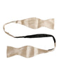 Dolce & Gabbana Men Beige 100% Silk Adjustable Neck Papillon Bow Tie