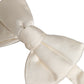 Dolce & Gabbana Men White 100% Silk Adjustable Neck Papillon Bow Tie