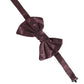 Dolce & Gabbana Men Maroon 100% Silk Adjustable Neck Papillon Bow Tie