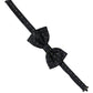 Dolce & Gabbana Men Black Polka Dot Silk Adjustable Neck Papillon Bow Tie