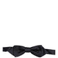 Dolce & Gabbana Men Dark Blue 100% Silk Adjustable Neck Papillon Bow Tie