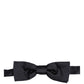 Dolce & Gabbana Men Dark Blue 100% Silk Adjustable Neck Papillon Bow Tie